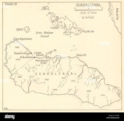 solomon islands map world war 2